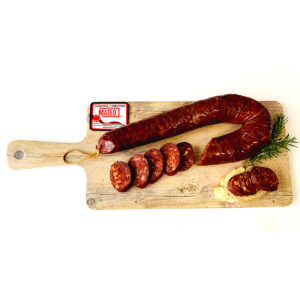 Chorizo de León Mateo en rodajas