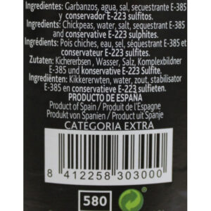 Etiqueta Garbanzo Extra Cocido 400 grs. "Penelas"